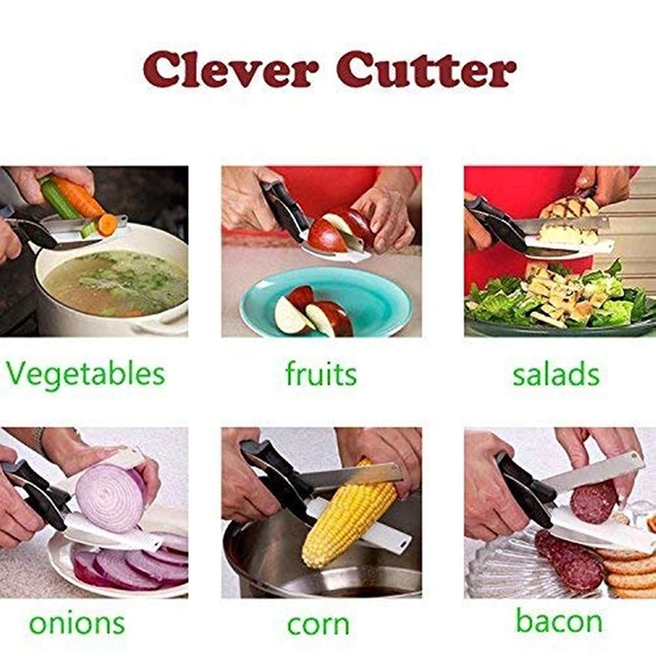 Clever Cutter - 2 in 1 Kitchen Knife