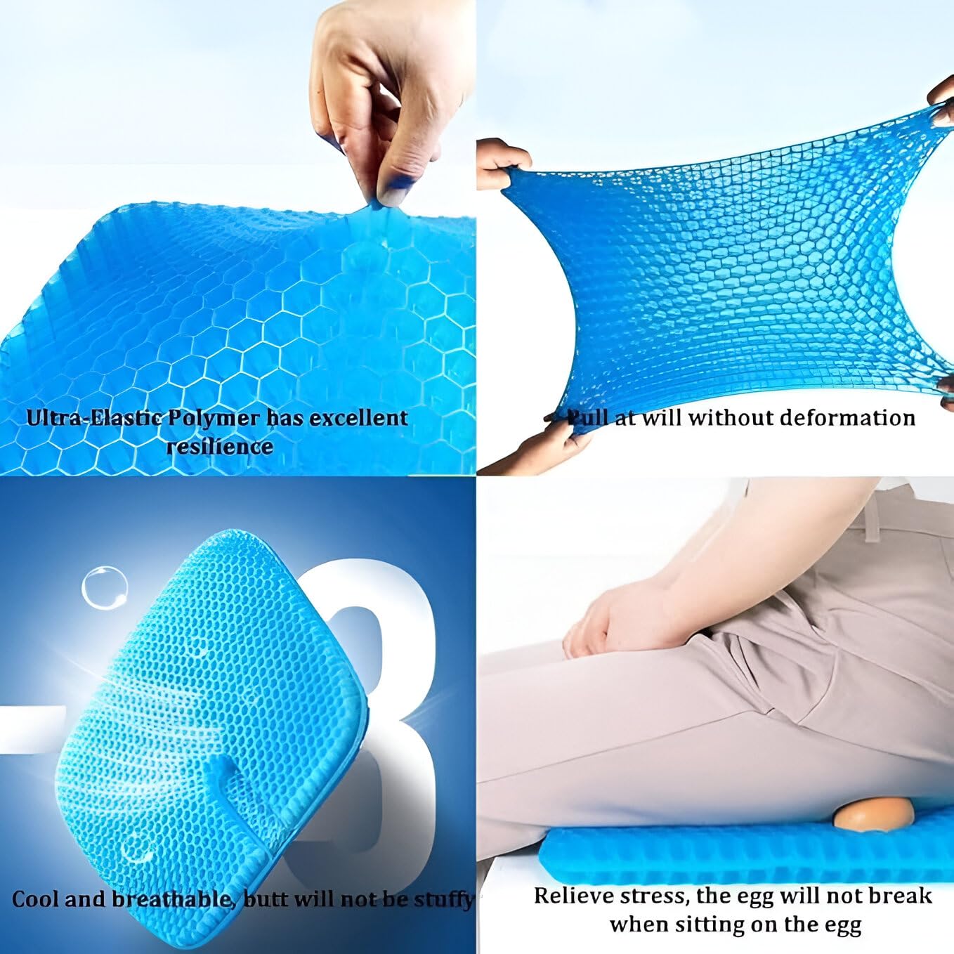 EGG SITTER BACK SUPPORT CUSHION