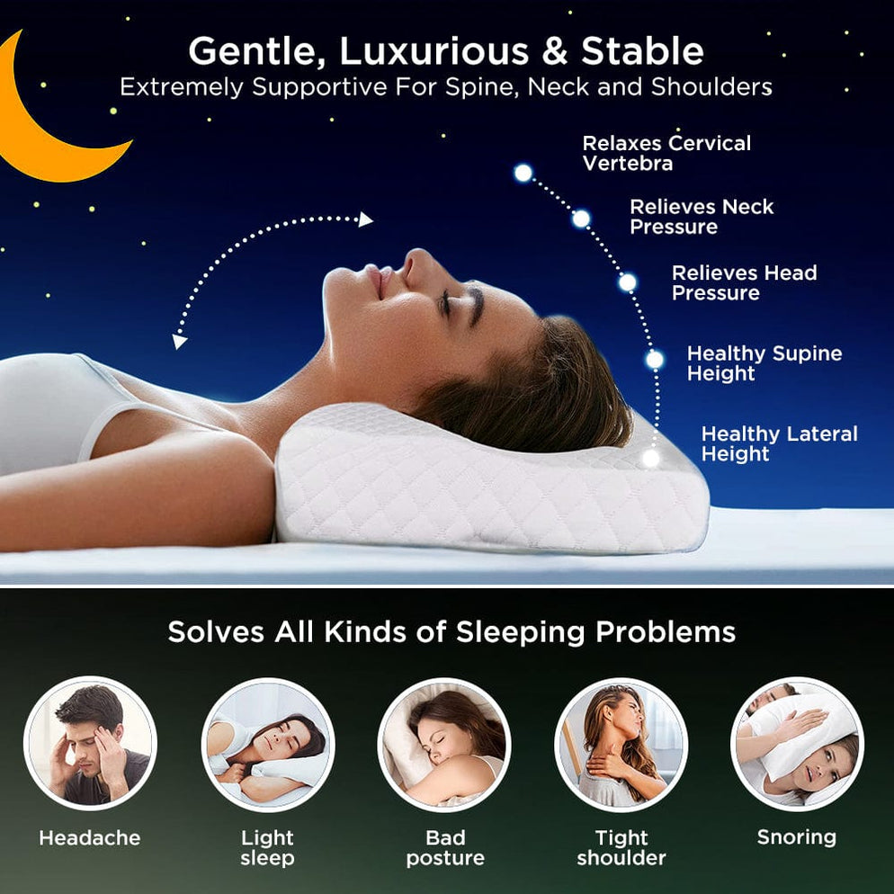 Foam Pillow for Neck Pain Relief